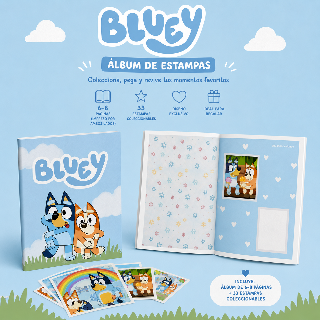 Álbum de estampas de Bluey