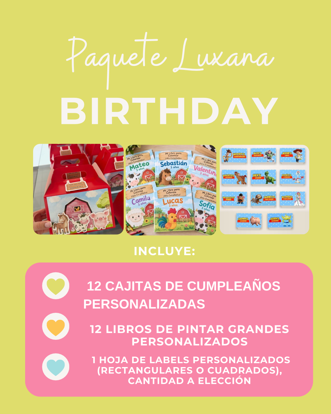 Paquete Luxana Birthday
